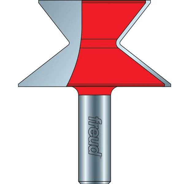 Wide Crown Molding Router Bit System - 1/2" SH - Profile:Bevel